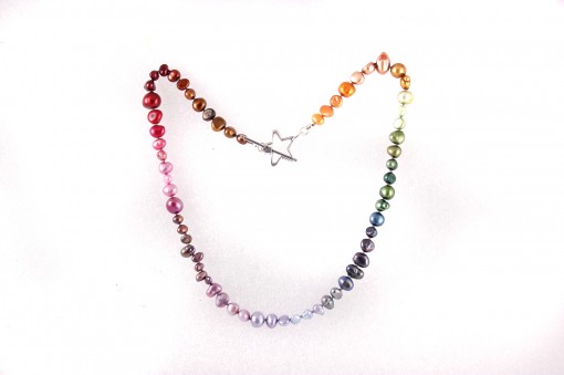 Rainbow Pearl Necklace - Image 4