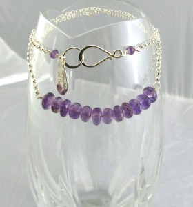 Amethyst Rondelle Necklace