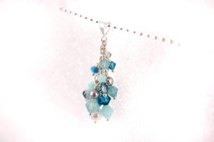 Aqua Ocean Cluster Pendant