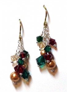 Christmas Cluster Earrings