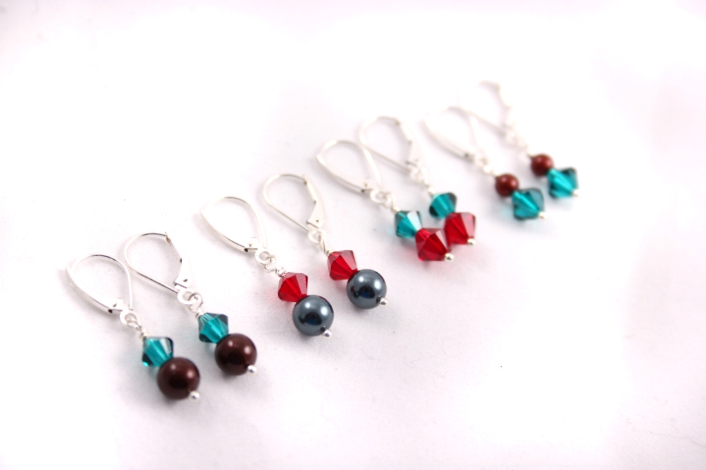 little girl christmas earrings