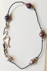 Purple Pearls Bracelet