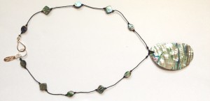 Paua Abalone Shell Necklace $40 