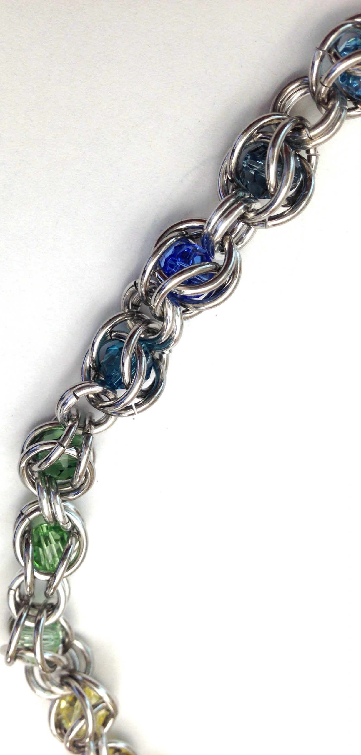 Chainmaille Crystal Necklace